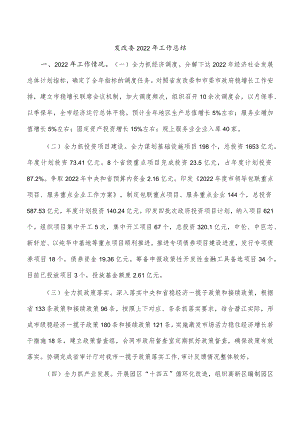 发改委2022年工作总结.docx