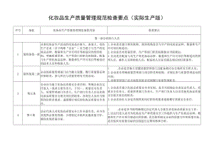化妆品生产质量管理规范检查要点（实际生产版和委托生产版）.docx