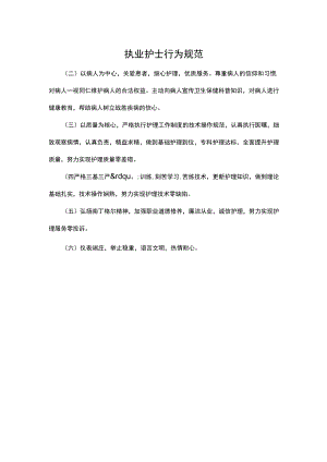 执业护士行为规范.docx