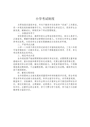 小学考试制度.docx
