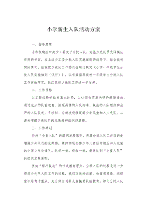小学新生入队活动方案.docx