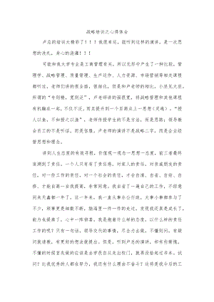 战略培训之心得体会.docx