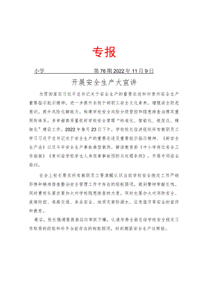 安全生产大宣讲简报.docx