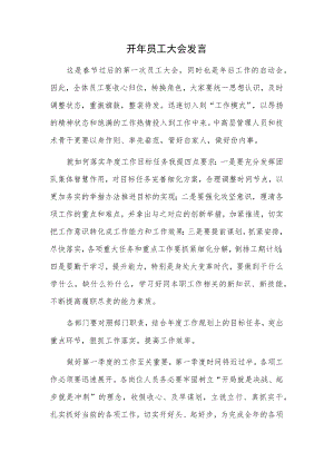 开年员工大会发言.docx