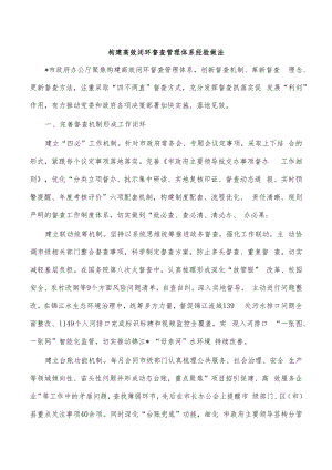 构建高效闭环督查管理体系经验做法.docx