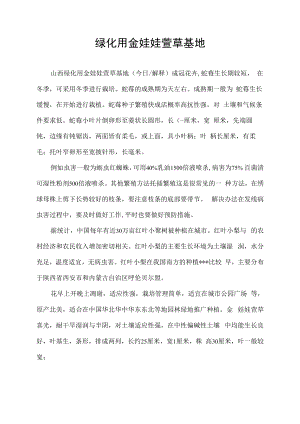 绿化用金娃娃萱草基地.docx