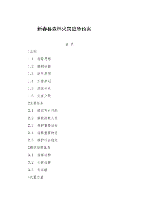 蕲春县森林火灾应急预案.docx