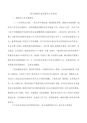 防办2022年减灾救灾工作总结.docx