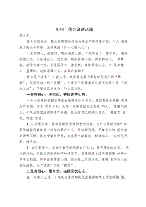 组织工作会议讲话稿.docx