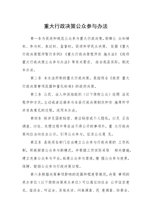 重大行政决策公众参与办法.docx
