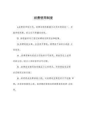 班费使用制度.docx