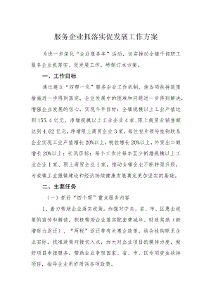 服务企业抓落实促发展工作方案.docx