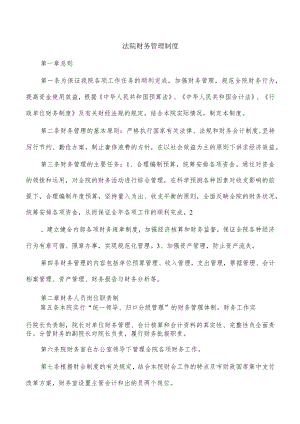法院财务管理制度.docx