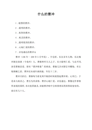 什么的曹冲.docx