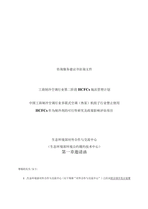 咨询服务建议书征询文件.docx