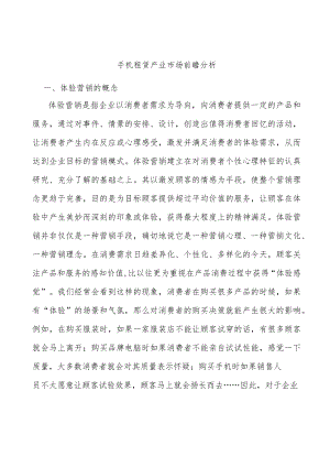手机租赁产业市场前瞻分析.docx