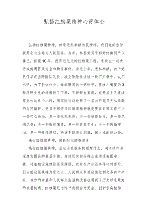 弘扬红旗渠精神心得体会.docx