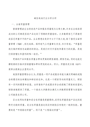 碱性电池行业分析分析.docx