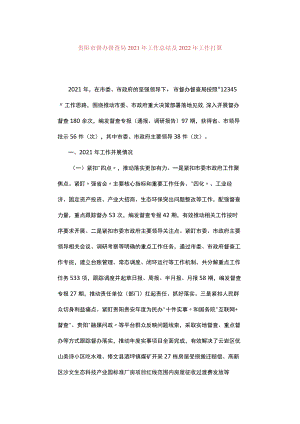 督查年度工作总结材料 .docx