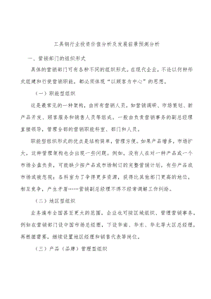 工具钢行业投资价值分析及发展前景预测分析.docx