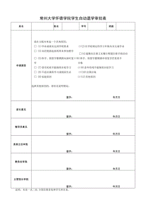 江苏工业学院学生自动退学审批表.docx