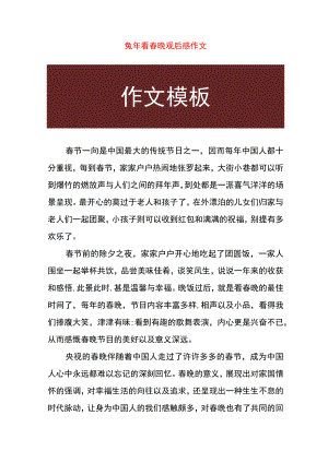 兔年看春晚观后感作文.docx