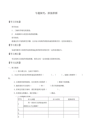 个人学案专题探究：拼接拱桥.docx