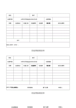 差旅费报销清单.docx