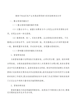 锂离子电池系统产业发展前景预测与投资战略规划分析.docx