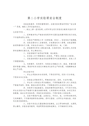 第二小学实验课安全制度.docx