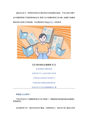 财务实习总结范文6篇2022年.docx