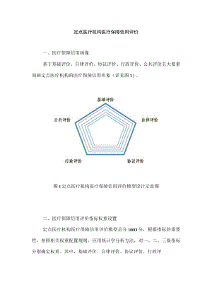 定点医疗机构医疗保障信用评价.docx