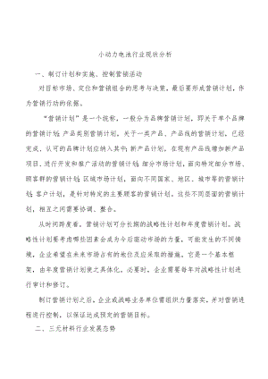 小动力电池行业现状分析.docx
