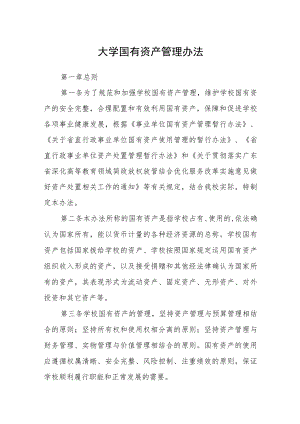 大学国有资产管理办法.docx