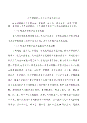 山西碳基新材料行业宏观环境分析.docx