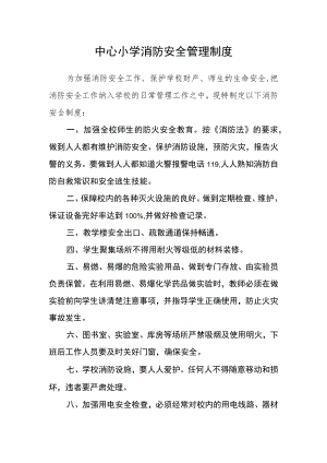 中心小学消防安全管理制度.docx