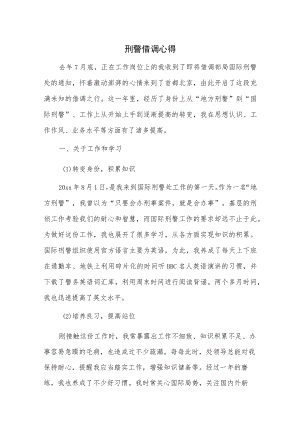 刑警借调心得.docx