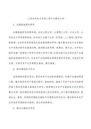 山西未来技术突破工程产业概况分析.docx