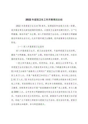 2022年爱国卫生工作开展情况总结.docx