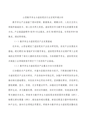 山西数字孪生与虚拟现实行业宏观环境分析.docx