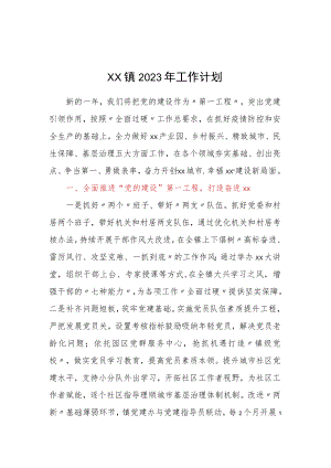xx镇2023年工作计划&2022年领导个人述职报告（集团公司）.docx