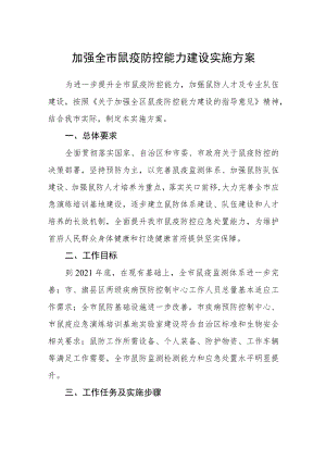 加强全市鼠疫防控能力建设实施方案.docx