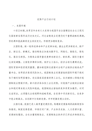 优势产业行动计划.docx