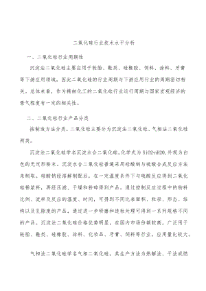 二氧化硅行业技术水平分析.docx