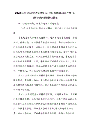 2022年导电剂行业专题报告.docx