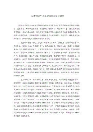 纪委书记中心组学习研讨发言提纲.docx