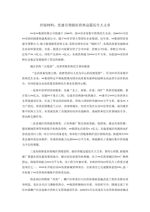 经验材料：党建引领做好供热这篇民生大文章.docx