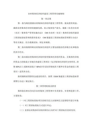 农村集体经济组织建设工程管理实施细则..docx