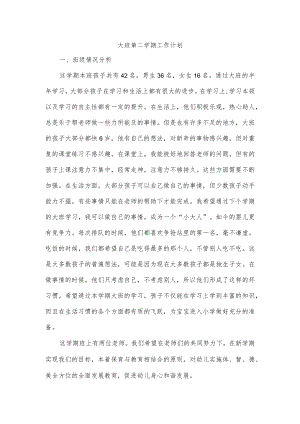 大班第二学期工作计划.docx