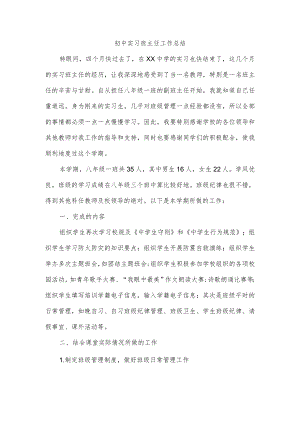 初中实习班主任工作总结.docx